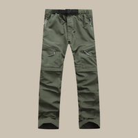 Fergus - Zip-Off Outdoor Pants | Convertible Adventure Trousers-Army Green-M-State of Style
