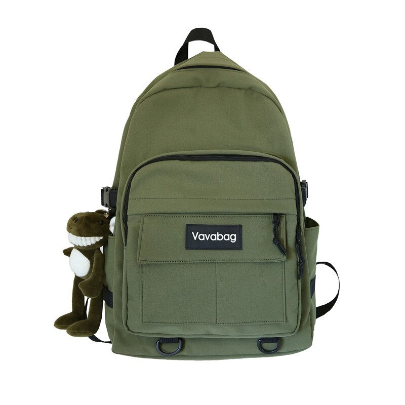 FessBag | Stylish & Functional Women's Backpack-Green-With Frog Pendant-State of Style