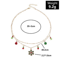 Festive Colourful Snowflake Necklace-State of Style
