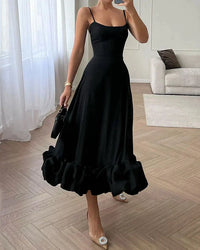 Festive Midi Dress - Sophia-Black-S-State of Style