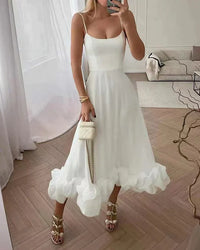 Festive Midi Dress - Sophia-White-S-State of Style