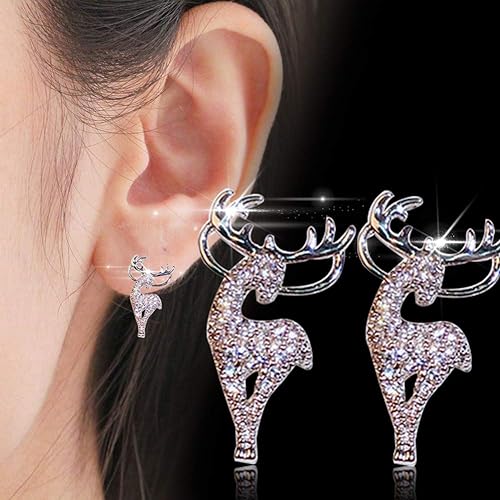 Festive Reindeer Earrings | Christmas Jewellery for Women-State of Style