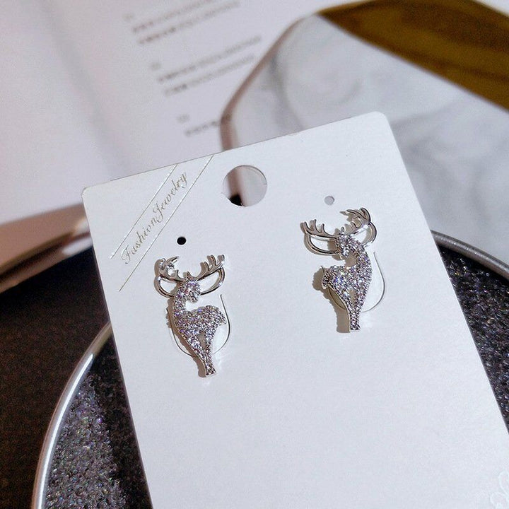 Festive Reindeer Earrings | Christmas Jewellery for Women-State of Style