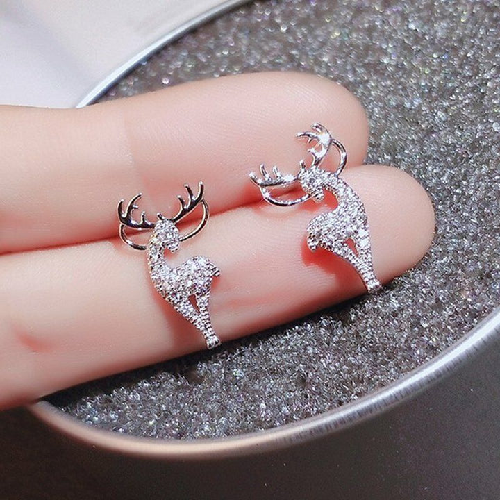 Festive Reindeer Earrings | Christmas Jewellery for Women-State of Style