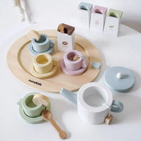 Creative wooden toy set for role-play and educational fun