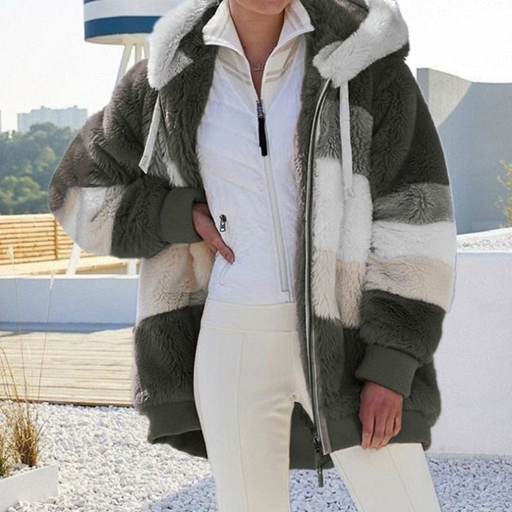 Fibi Plush Cardigan with Hood | Warm, Soft & Stylish for Winter-Mint Green-S-State of Style