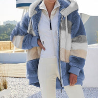 Fibi Plush Cardigan with Hood | Warm, Soft & Stylish for Winter-Mint Green-S-State of Style