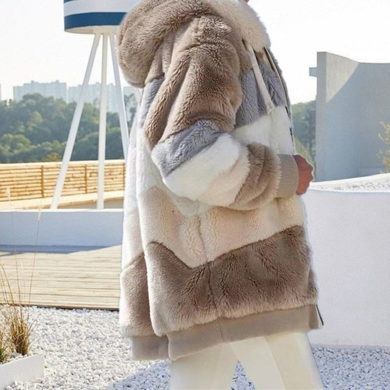 Fibi Plush Cardigan with Hood | Warm, Soft & Stylish for Winter-Mint Green-S-State of Style