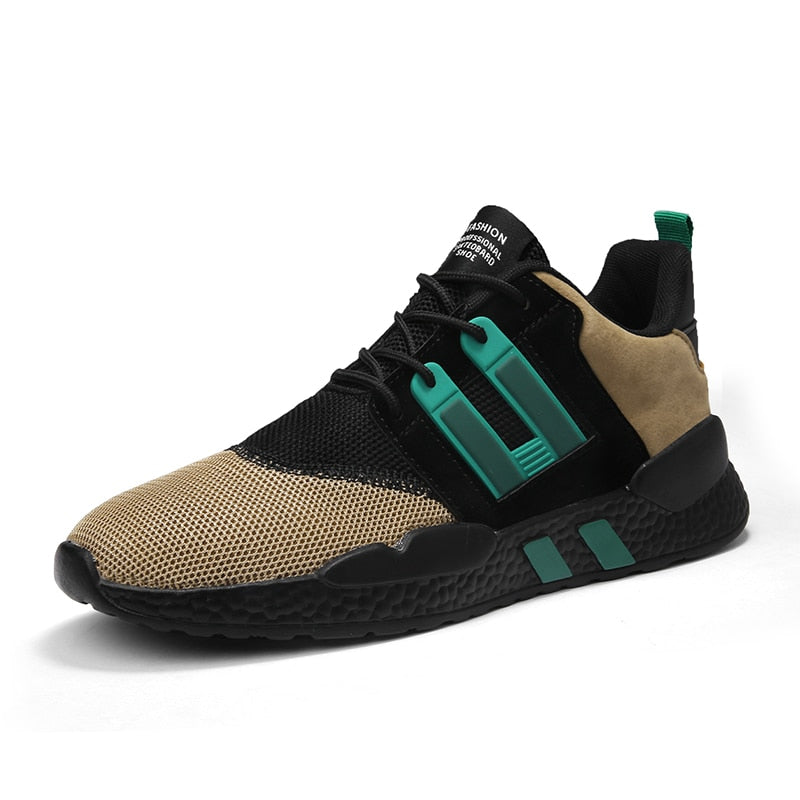 FiensSneaks | Stylish & Comfortable Men's Shoes-Beige-Black-8.0-State of Style