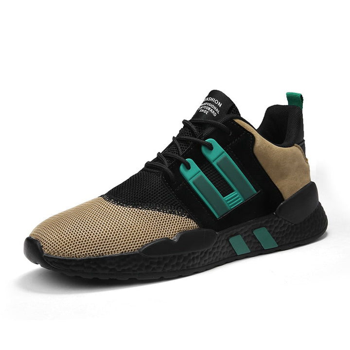 FiensSneaks | Stylish & Comfortable Men's Shoes-Beige-Black-8.0-State of Style