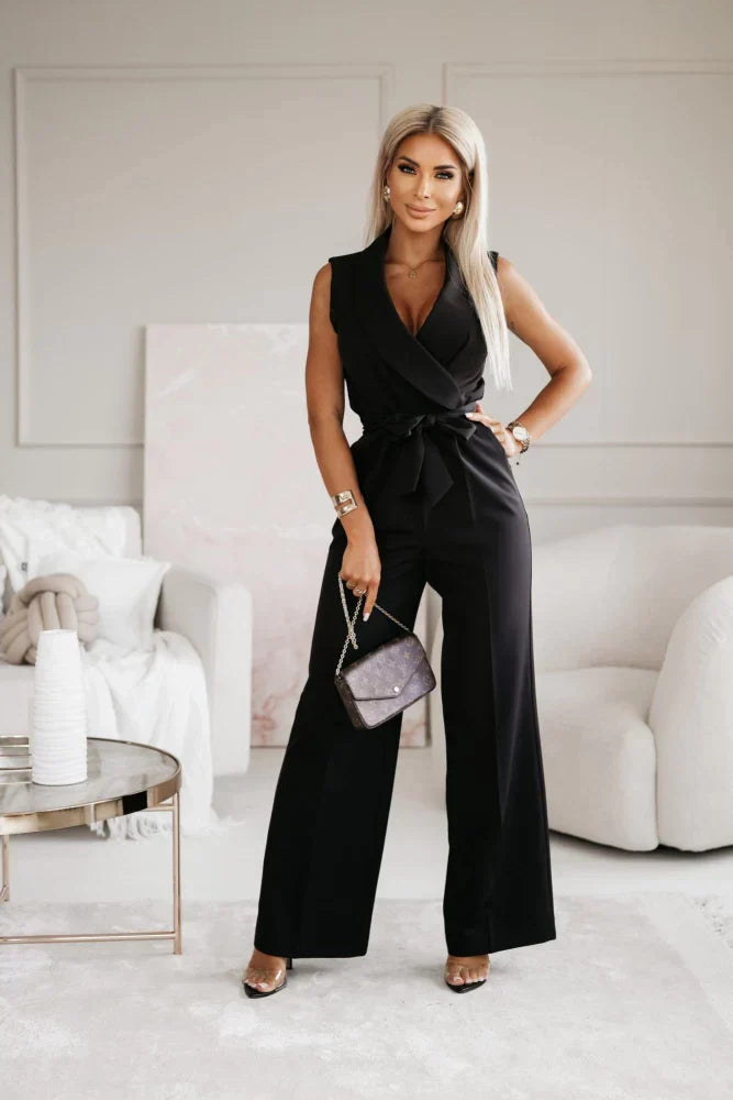 Figure-hugging & Versatile Women's Jumpsuit with Comfort Stretch – Linnea-White-S-State of Style