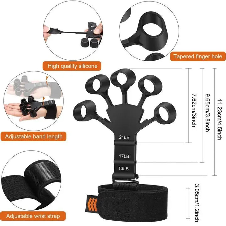 Finger and Hand Strengthener - GripMaster-Black-State of Style