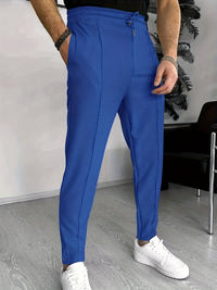 Finn Comfortable Waffle Joggers for Men-Blue-S-State of Style