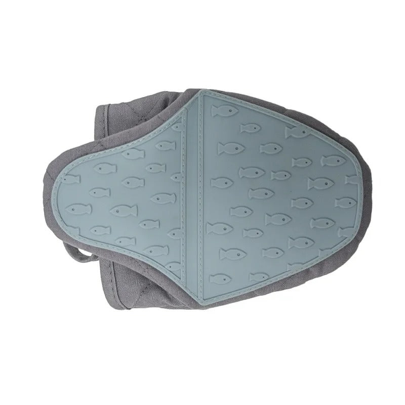 Fish-shaped Silicone Oven Mitt & Multifunctional Kitchen Helper - Finley-Grey-State of Style