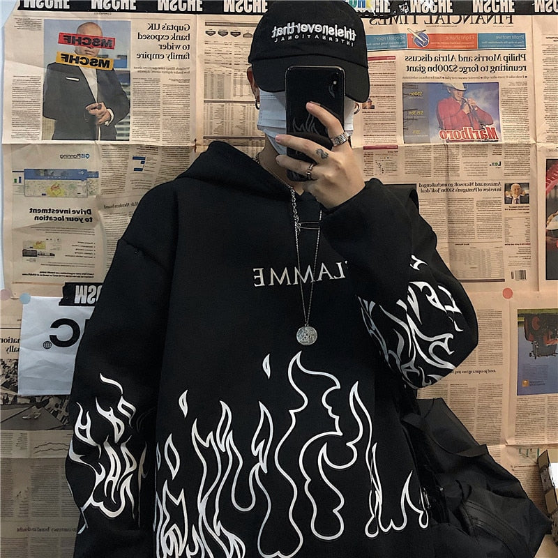 FlameHoodie | Unisex Hoodie for Comfort & Style-Black 1-S-State of Style