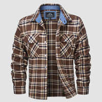 Flannel Lined Men's Shirt - Logan-Brown-XS-State of Style
