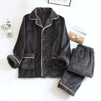Flannel Pyjamas | Elegant & Comfortable Sleepwear-Black (Men's)-M-State of Style