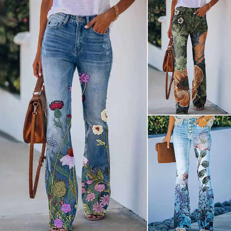 Flare Jeans with 4 Buttons | Trendy & Comfortable Fit-A-S-State of Style