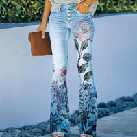 Flare Jeans with 4 Buttons | Trendy & Comfortable Fit-A-S-State of Style