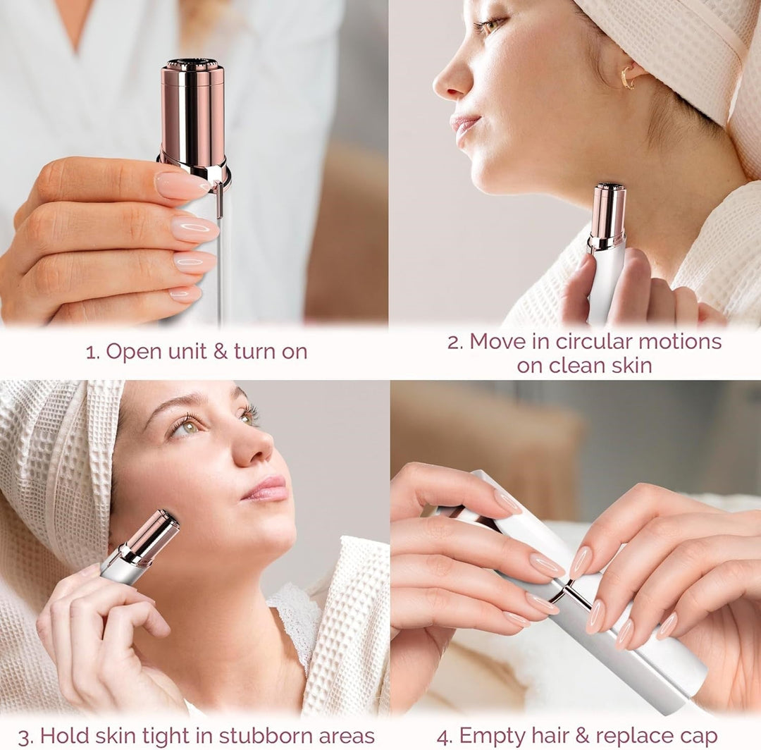 Flawless Facial Hair Remover – Discover Smooth Skin Now!-Rose gold-State of Style