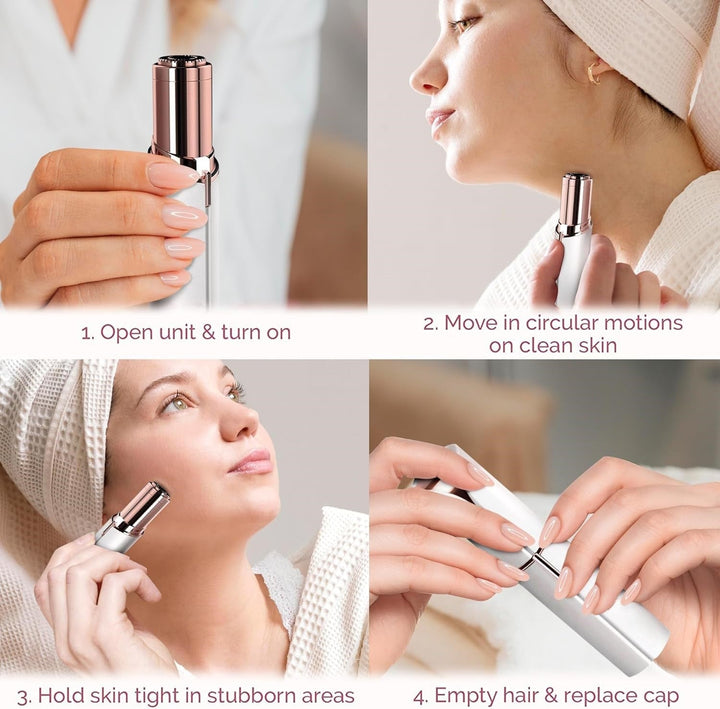 Flawless Facial Hair Remover – Discover Smooth Skin Now!-Rose gold-State of Style