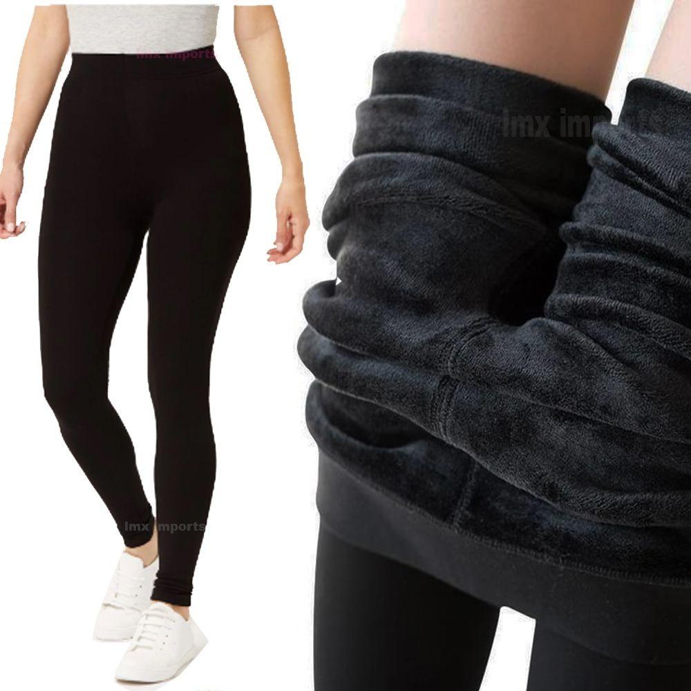 Fleece Leggings | Warm & Stylish Winter Wear-Black-State of Style