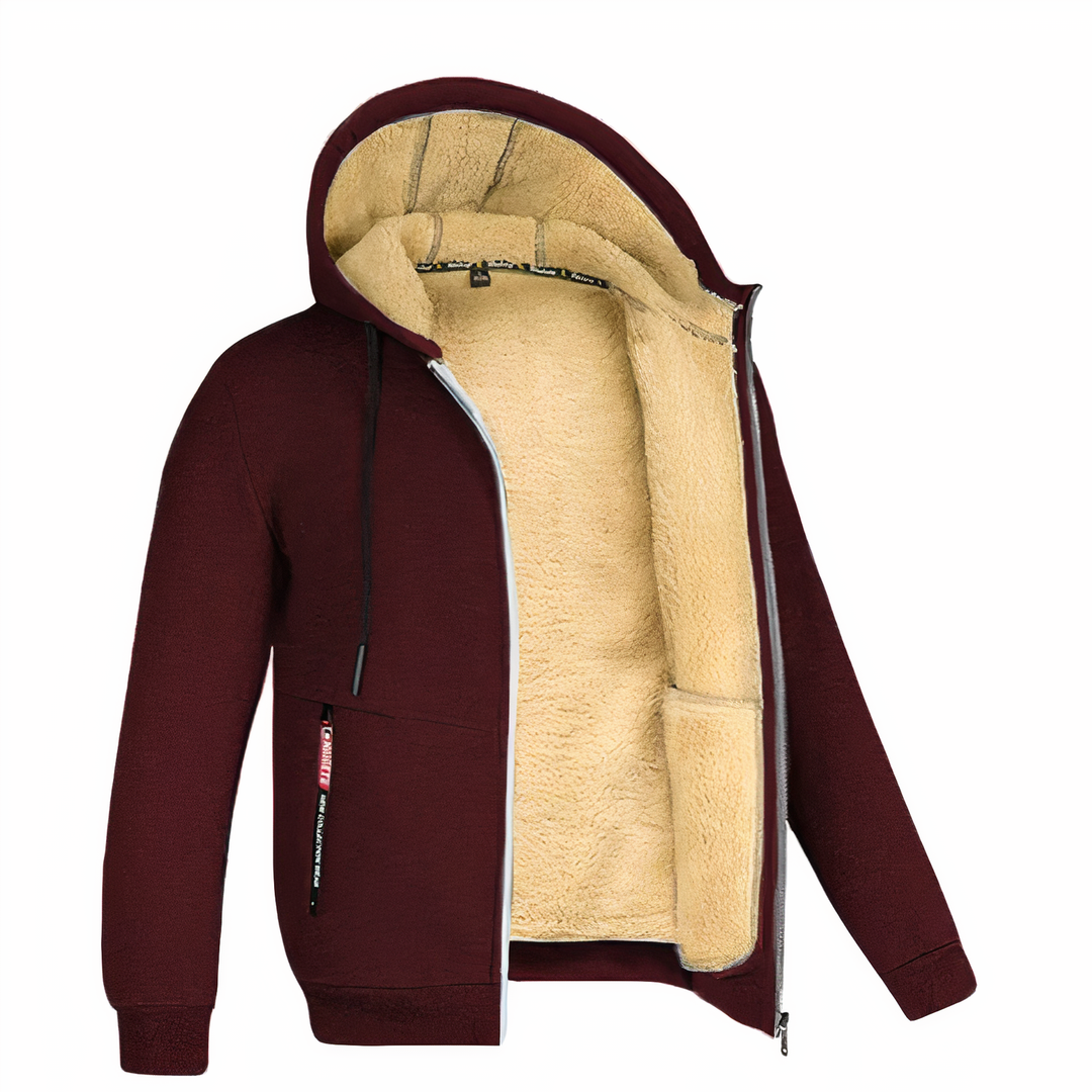 Fleece-Lined Jacket - Liam-Red-XS-State of Style