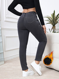 Fleece-Lined Skinny Jeans - Eliana-XS-State of Style