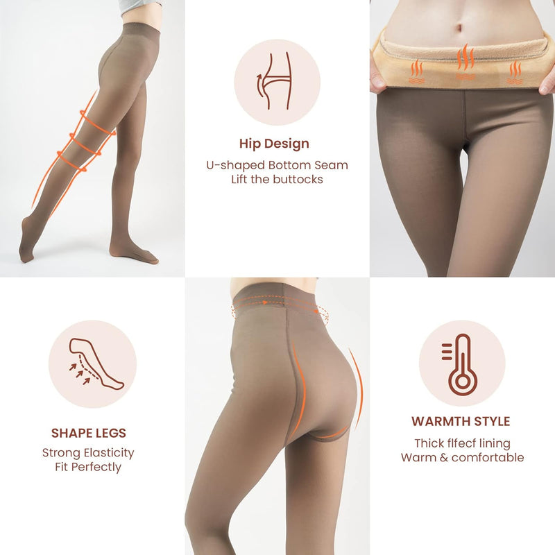 Fleece-lined Tights - Nova-Black-XS-State of Style