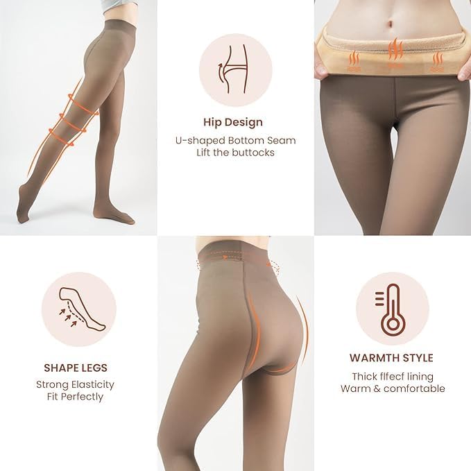 Fleece-lined Tights - Nova-Black-XS-State of Style