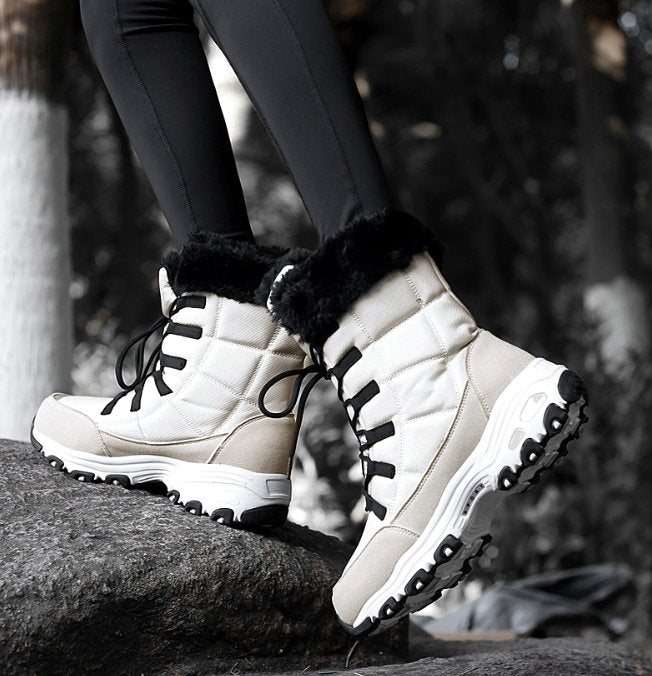 Fleece Lined Warm Snow Boots for Women - Eva-Black-3.0-State of Style