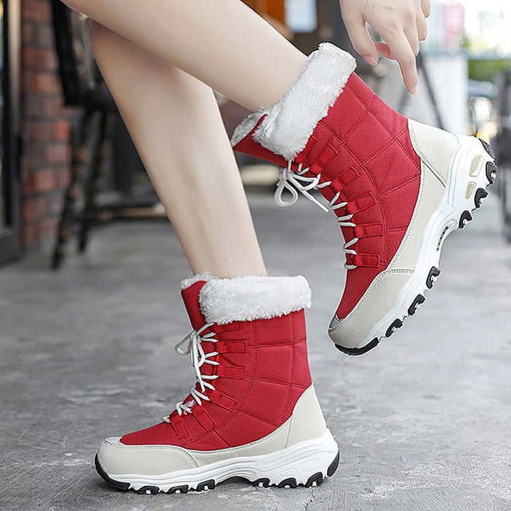 Fleece Lined Warm Snow Boots for Women - Eva-Black-3.0-State of Style