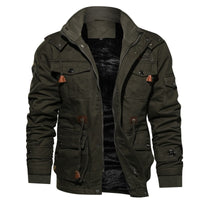 Fleece-lined Winter Coat for Men - Finn-Green-M-State of Style