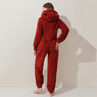 Fleece Overall with Ears | Cute, Cozy & Warm-Pink-S-State of Style
