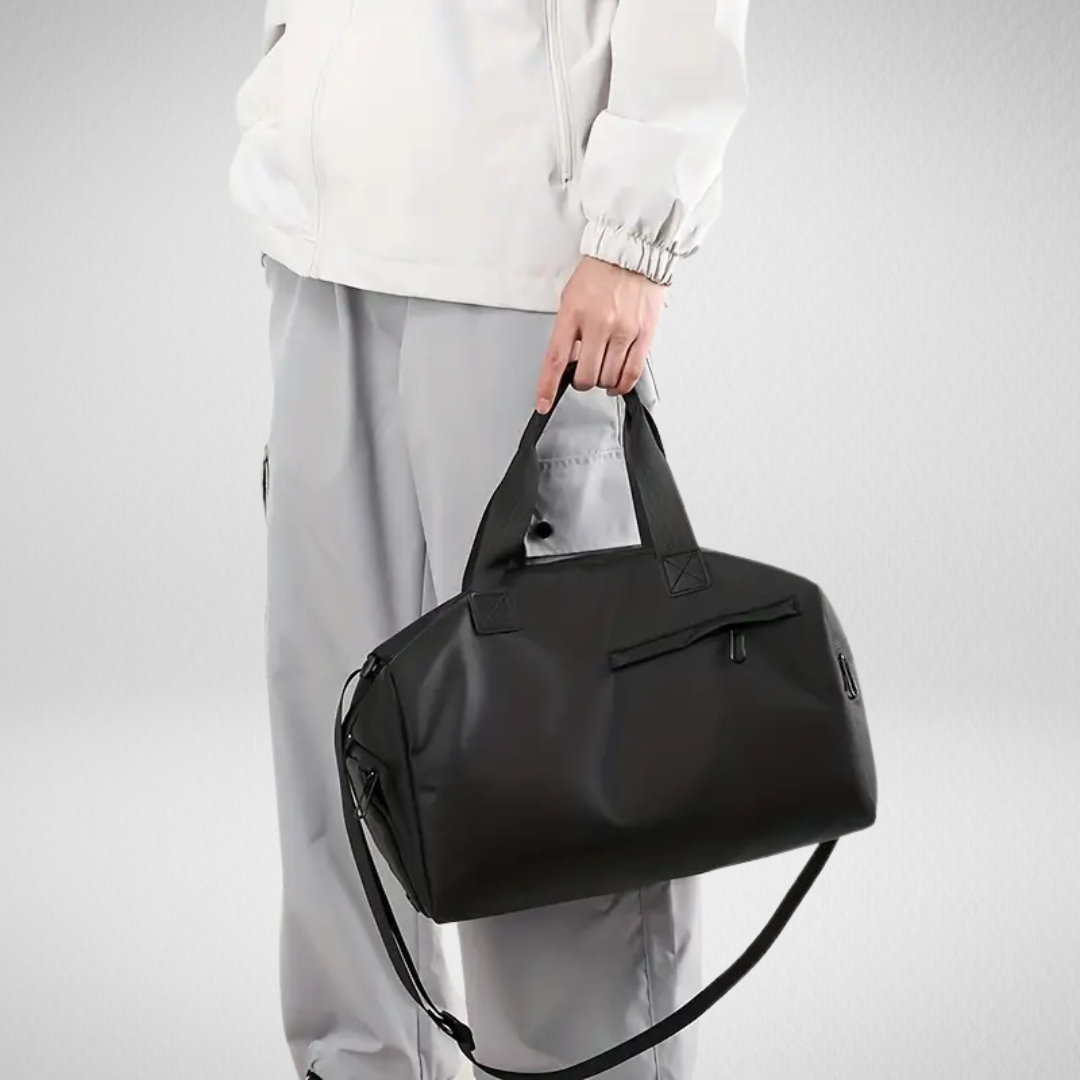 FlexBag Pro Waterproof Sports Bag with Shoe Compartment-Black-State of Style
