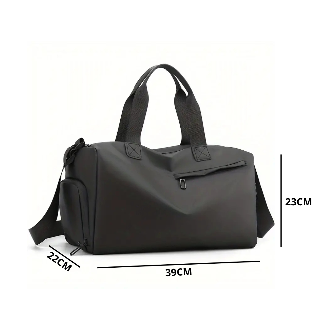 FlexBag Pro Waterproof Sports Bag with Shoe Compartment-Black-State of Style