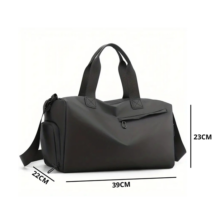 FlexBag Pro Waterproof Sports Bag with Shoe Compartment-Black-State of Style
