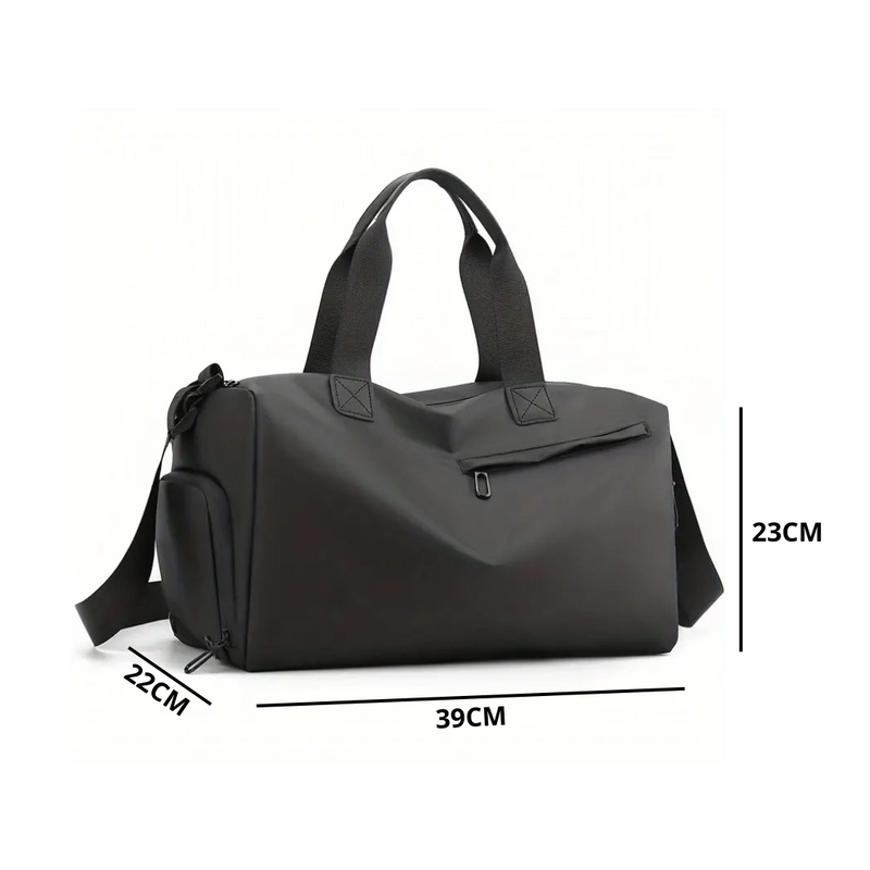 FlexBag Pro Waterproof Sports Bag with Shoe Compartment-Black-State of Style