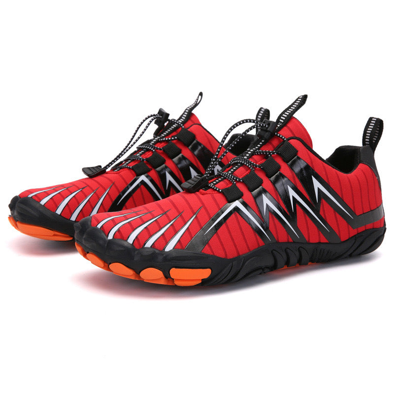 Flexible Barefoot Sneaker - Finn-Red-4-State of Style