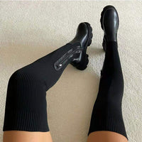 Flexible High Boots with Zipper - Nova-Beige-3.5-State of Style
