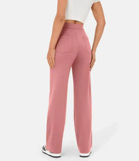 Flexible High-Waisted Pants - Luna-Stone Green-S (36)-State of Style