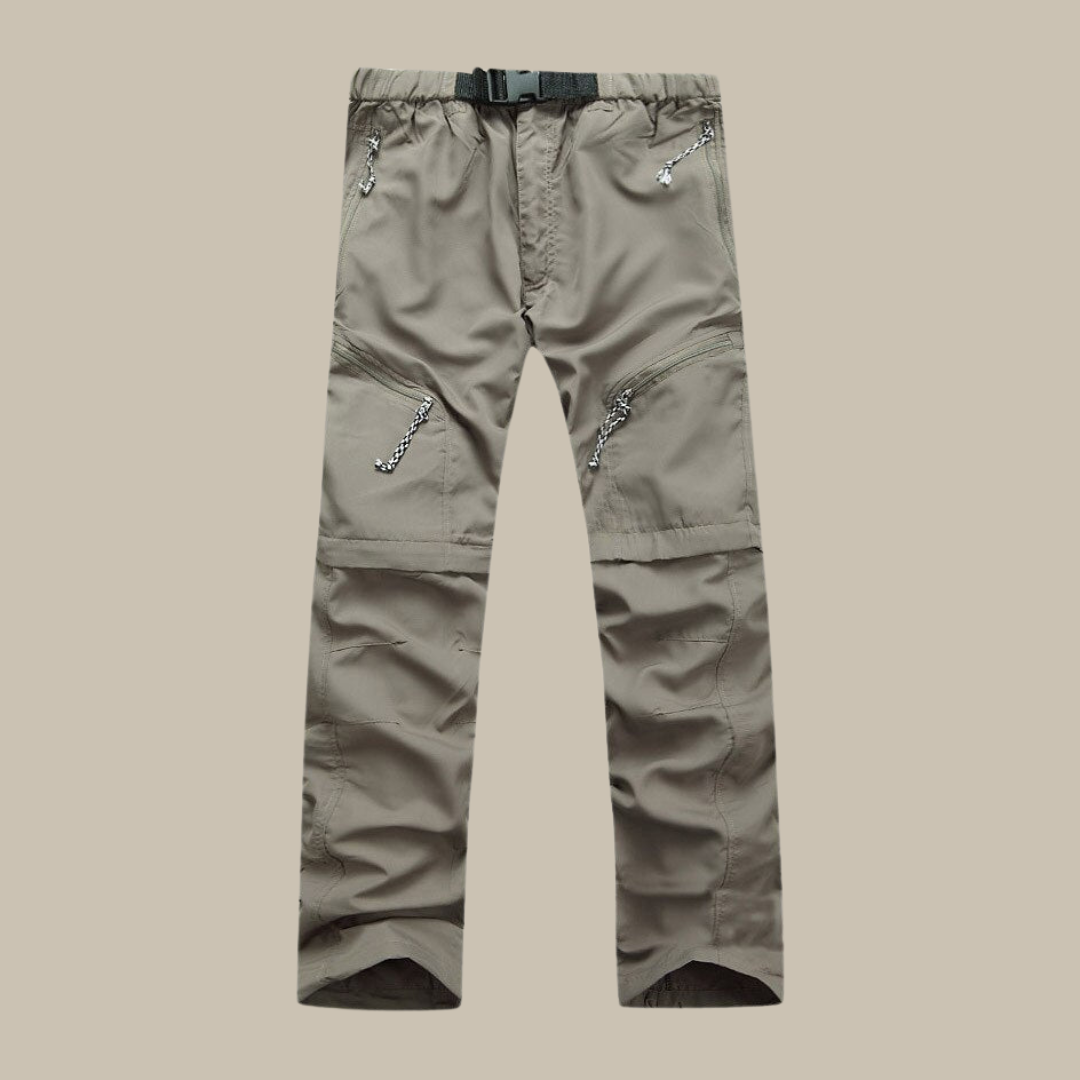 Flexible Outdoor Zip-Off Cargo Pants for Men - Noah-Army Green-S-State of Style