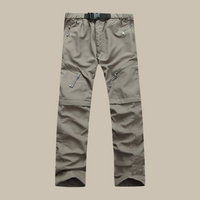Flexible Outdoor Zip-Off Cargo Pants for Men - Noah-Army Green-S-State of Style