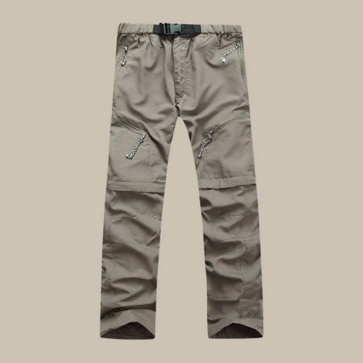 Flexible Outdoor Zip-Off Cargo Pants for Men - Noah-Army Green-S-State of Style