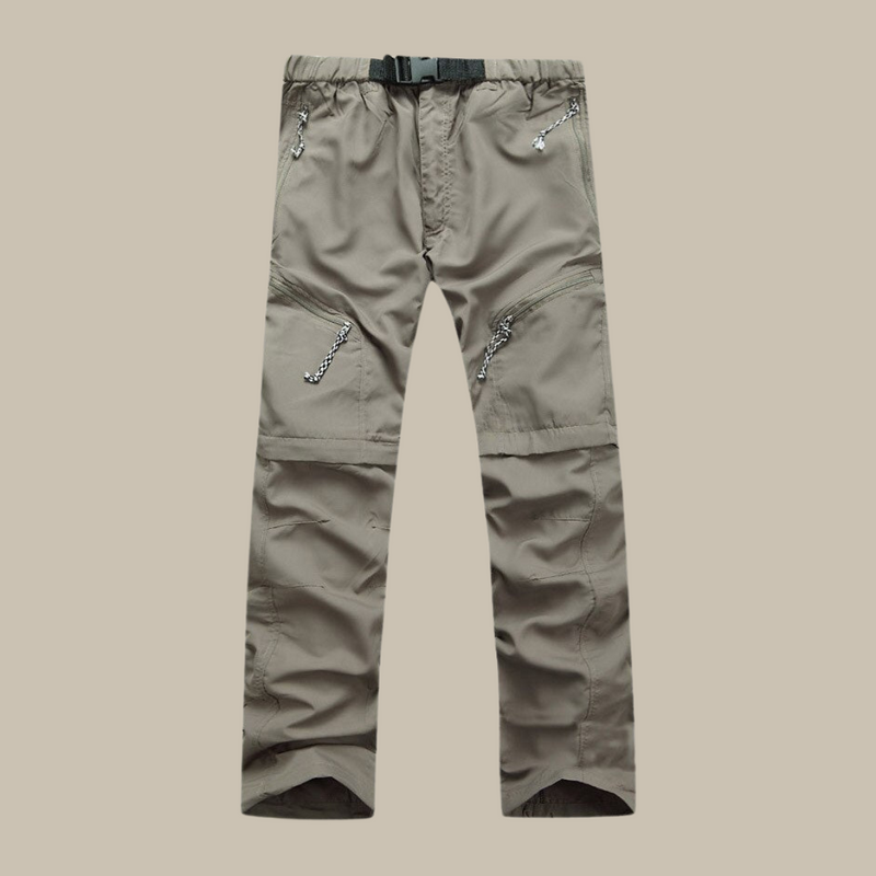 Flexible Outdoor Zip-Off Cargo Pants for Men - Noah-Army Green-S-State of Style
