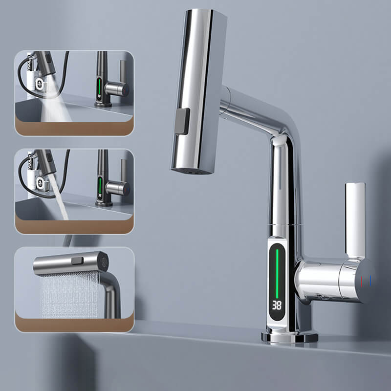 Flexible Tap - WaterMaster-Chrome with display-State of Style