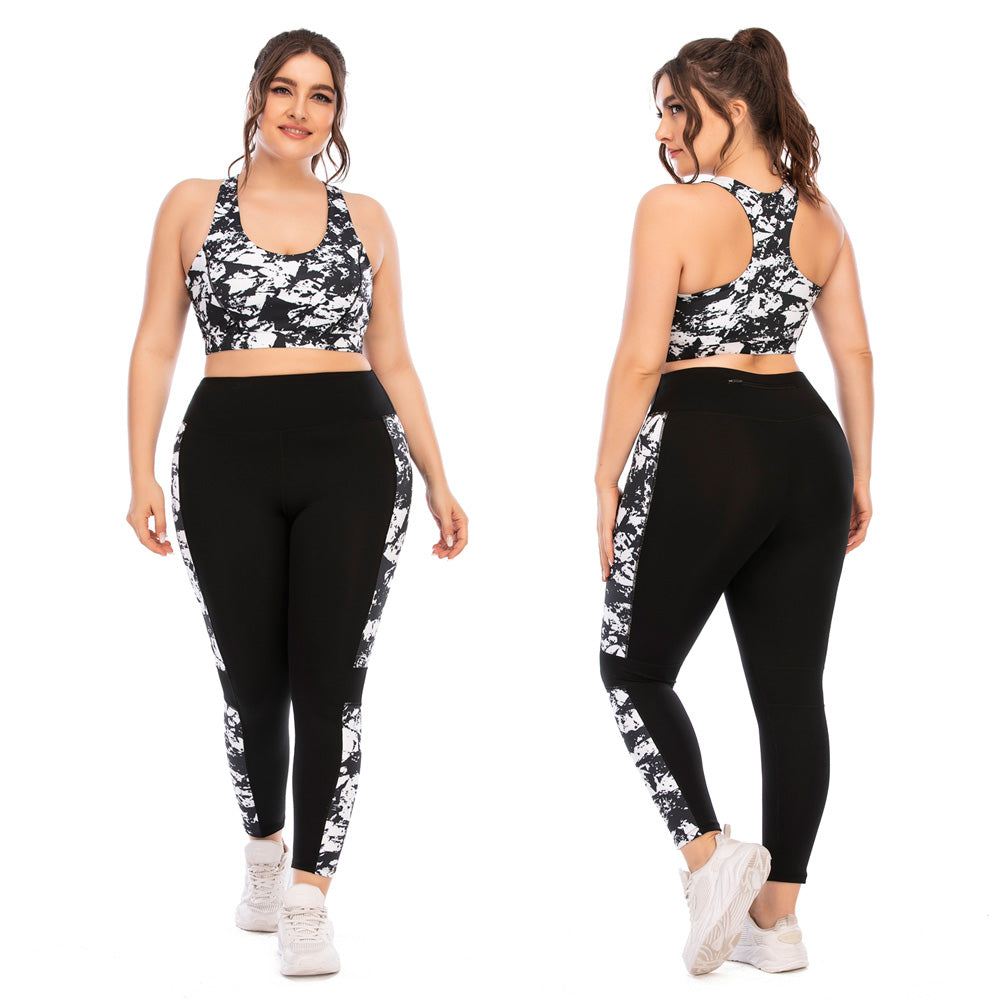 FlexiFit Plus Size Activewear Set – Confident & Comfortable Training Gear-Multi-Colour A-2XL-State of Style