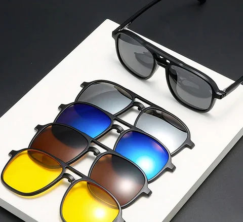 FlexView 6-in-1 | Sunglasses with interchangeable lenses (Buy 1 Get 1 Free promotion)-State of Style