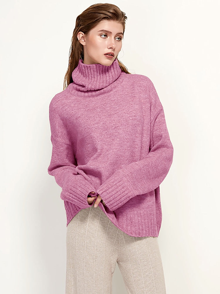 FlipShirt | Elegant & Cozy Women's Turtleneck Sweater-Apricot-XS-State of Style