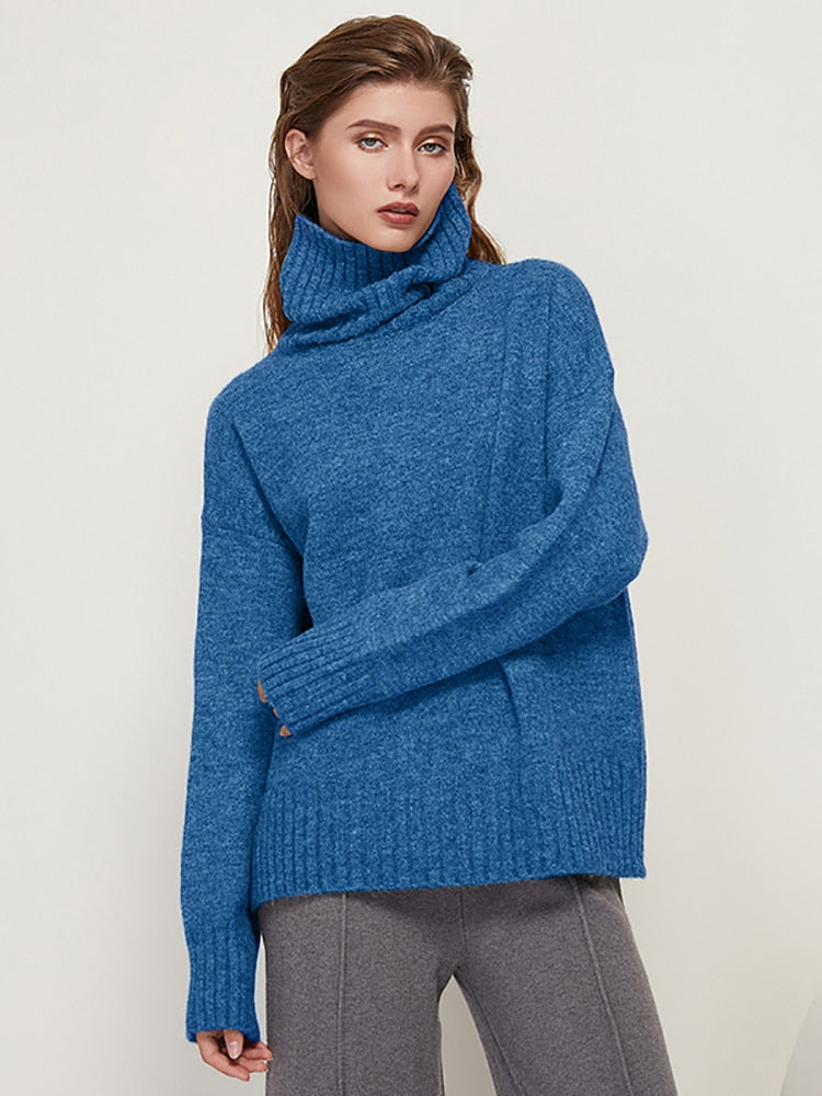 FlipShirt | Elegant & Cozy Women's Turtleneck Sweater-Apricot-XS-State of Style